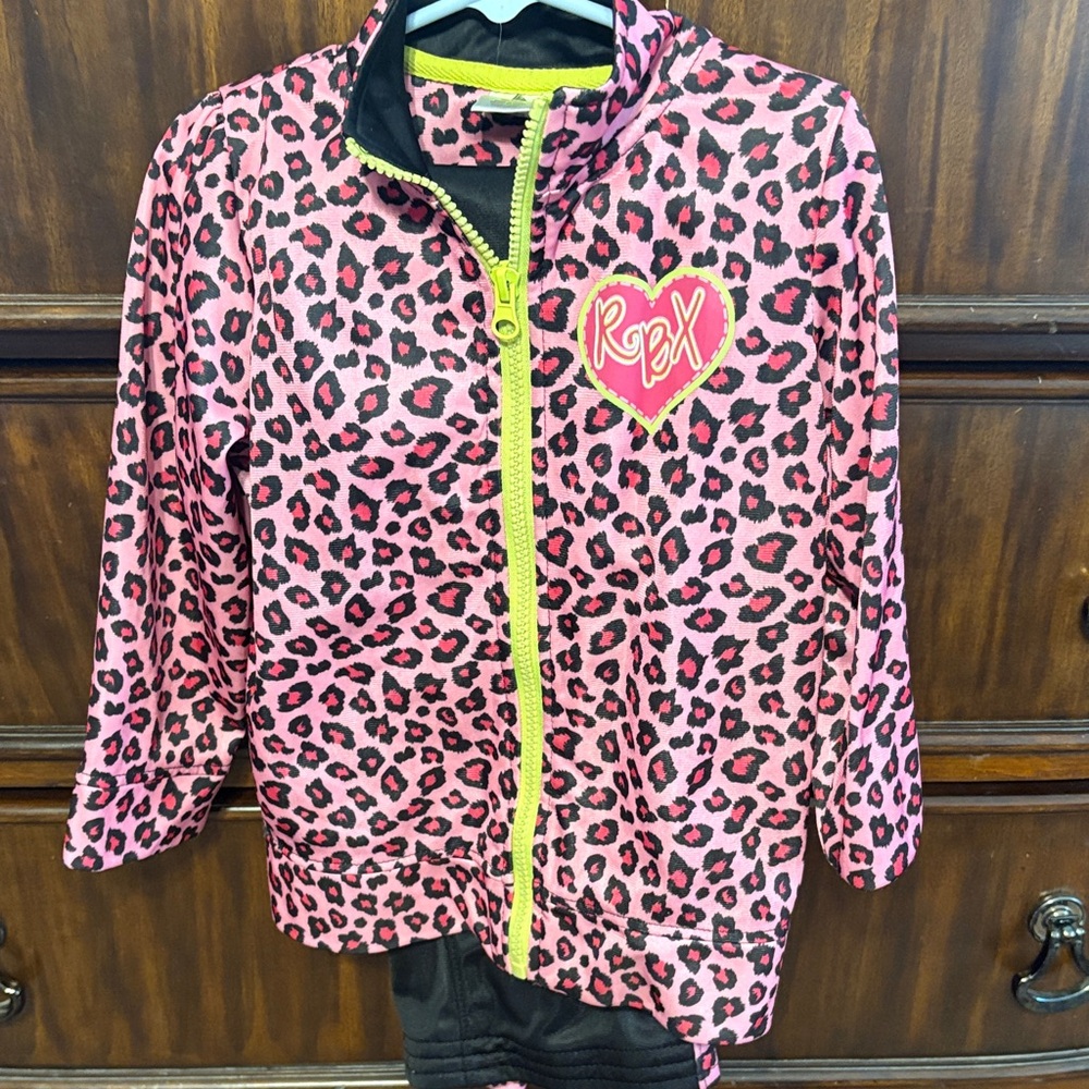 RBX Pink and Black Leopard Kids Jacket